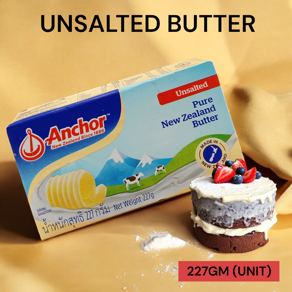 ANCHOR UNSALTED BUTTER 227GM PER UNIT