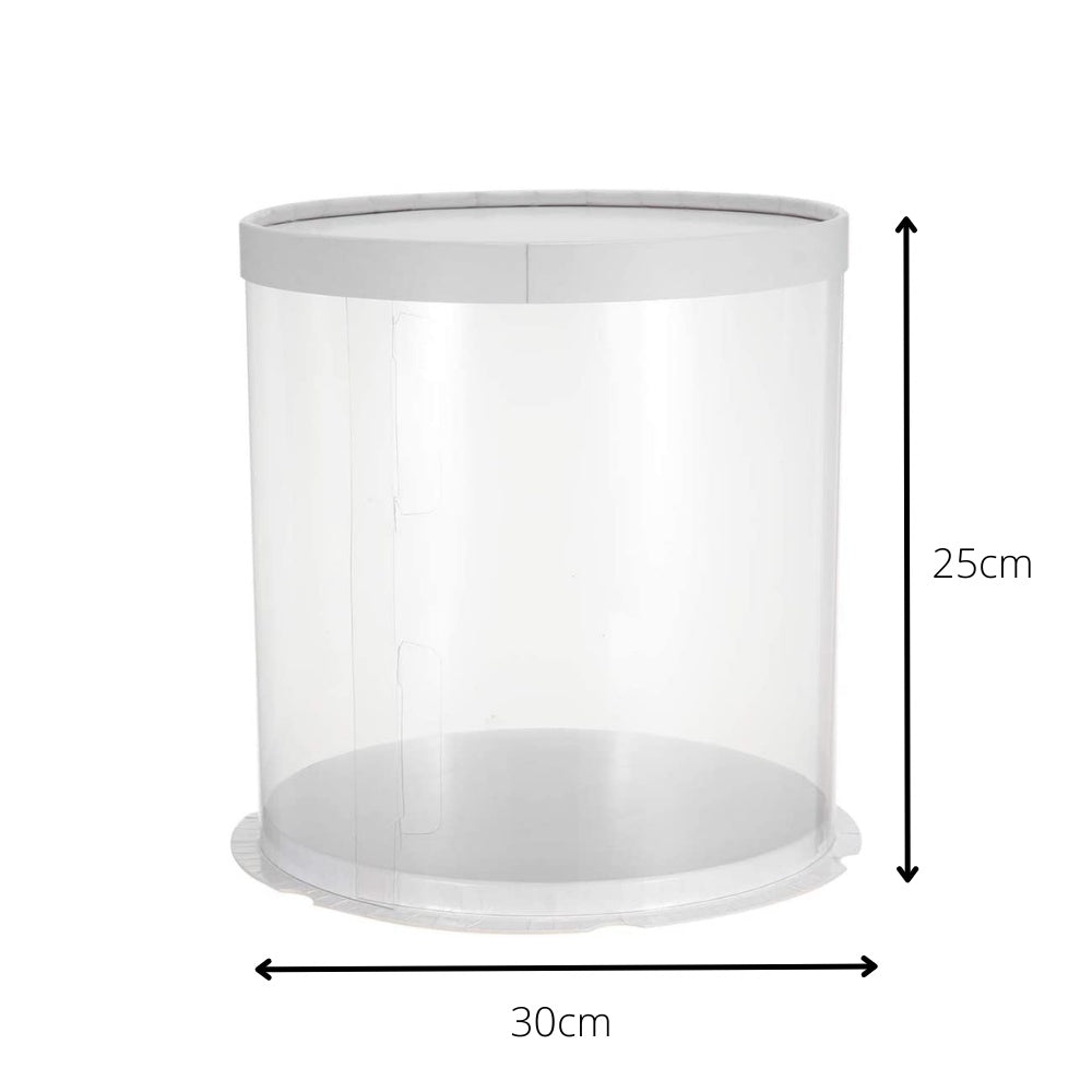 (1PCS) Transparent Round Cake Box- Various Size