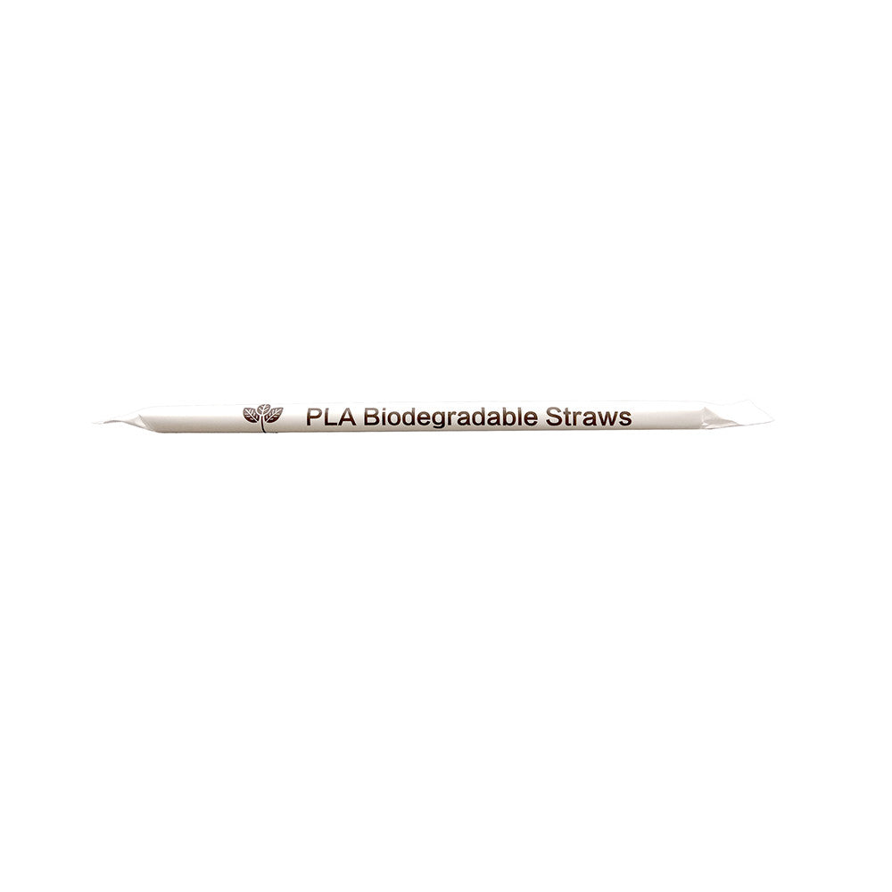 12X230MM BIODEGRADABLE STRAW (INDIVIDUAL PACK) 100'S Per Pack