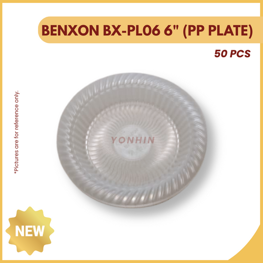 BX-PL06 6`` PP PLATE 50PCS-UNIT
