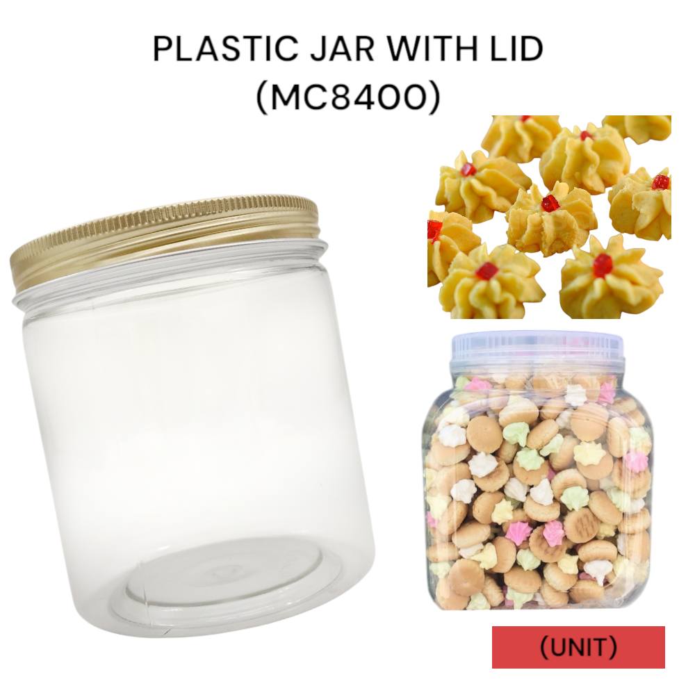 PLASTIC JAR WITH LID (MC 8400) PER UNIT