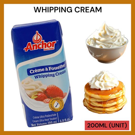ANCHOR UHT WHIPPING CREAM 200ML PER UNIT