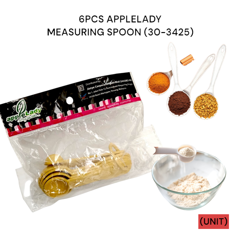 6PCS APPLELADY MEASURING SPOON (30-3425) PER UNIT