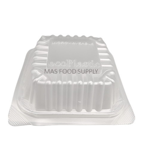 1000 pcs per Carton Container NO. BX-170 Burger Box / Plastic Disposable Lunch Box / Food Container