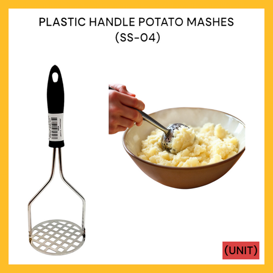 PLASTIC HANDLE POTATO MASHES (SS-04) PER UNIT