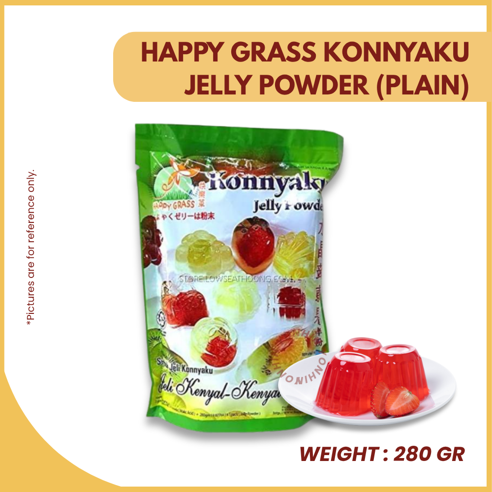 HAPPY GRASS KONNYAKU JELLY POWDER (PLAIN) 280GM-UNIT