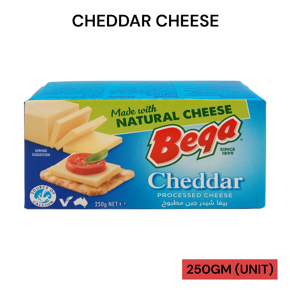 BEGA CHEDDAR CHEESE 250GM PER UNIT
