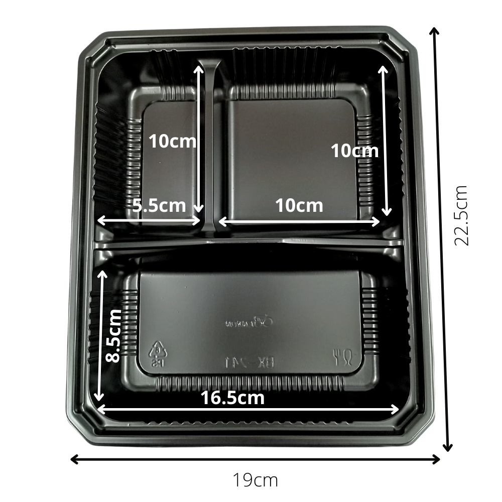 600Sets Per Carton 3 Compartment Lunch Box BX-241