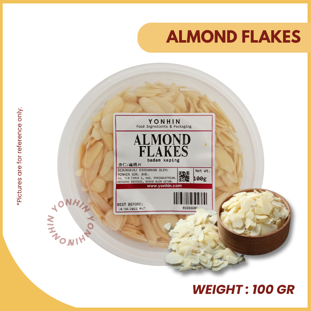 ALMOND FLAKES 100GM-PKT-R