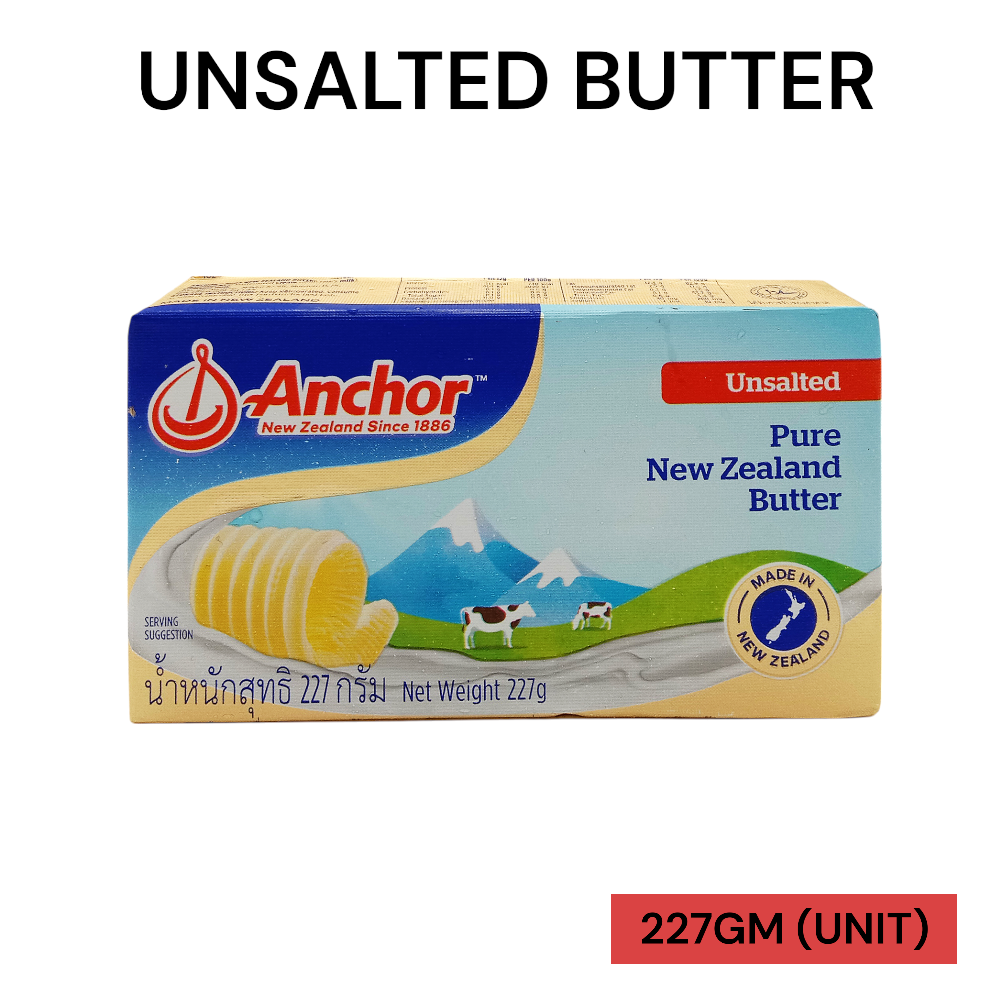 ANCHOR UNSALTED BUTTER 227GM PER UNIT