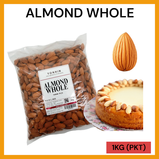 ALMOND WHOLE (BADAM BIJI) 1KG PER PKT