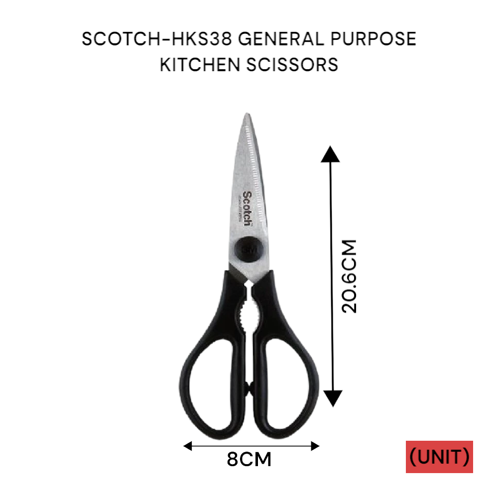 SCOTCH-HKS38 GENERAL PURPOSE KITCHEN SCISSORS