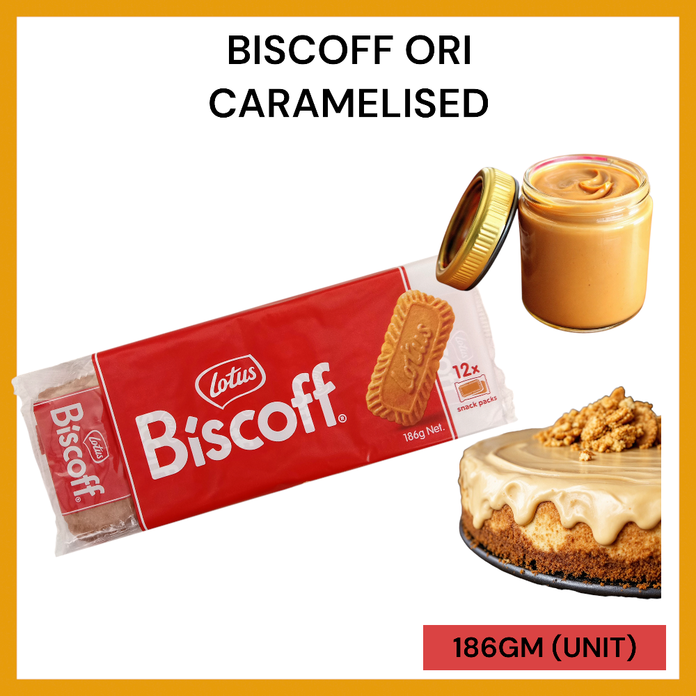 BISCOFF ORI CARAMELISED 186GM PER UNIT