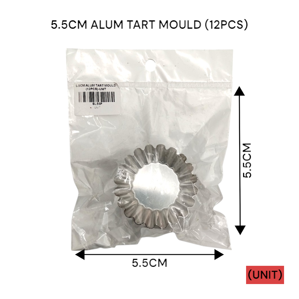 5.5CM ALUM TART MOULD (12PCS) PER UNIT
