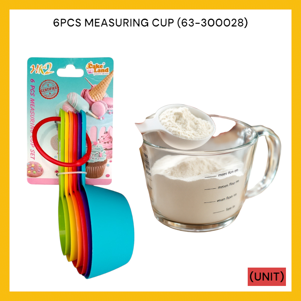 6PCS MEASURING CUP (63-300028) PER UNIT