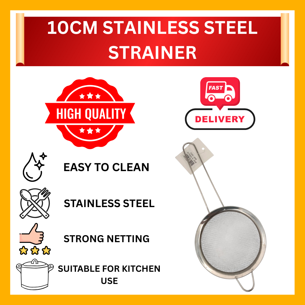 10CM STAINLESS STEEL STRAINER (51-DTY0902-10)