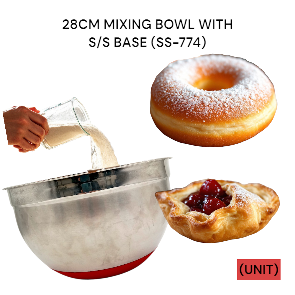 28 CM MIXING BOWL WITH S/S BASE (SS-774) PER UNIT