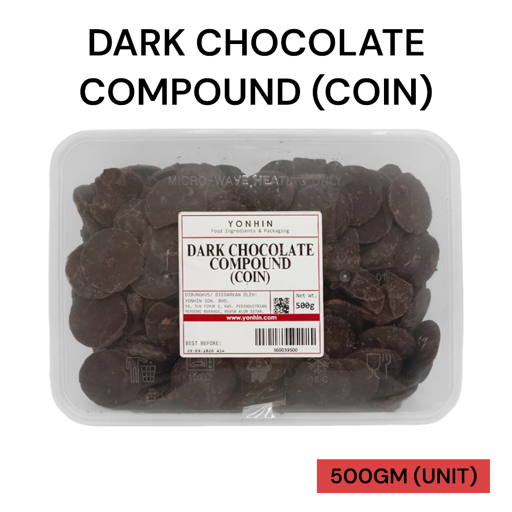 DARK CHOCOLATE COMPOUND (COIN) 500GM PER UNIT
