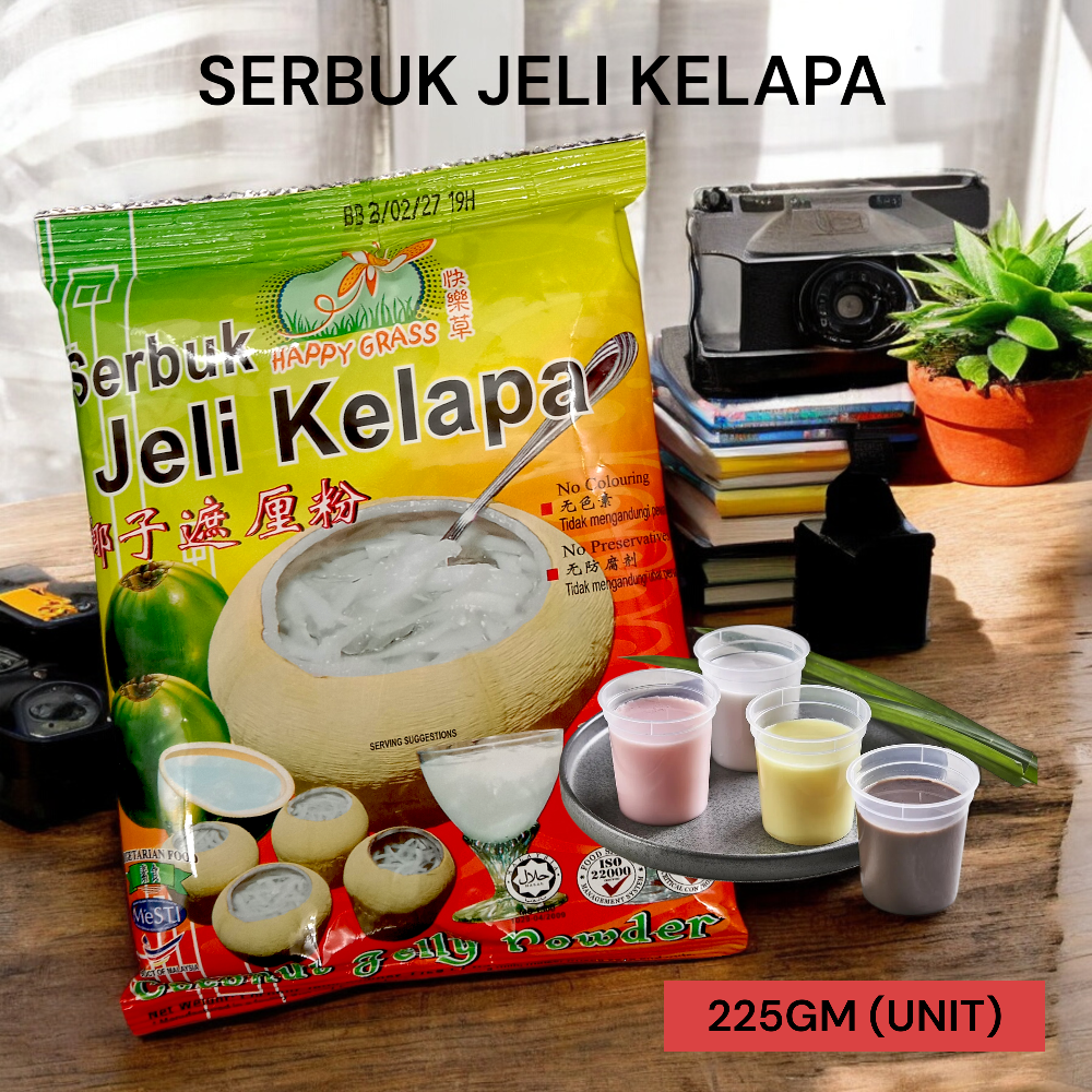HAPPY GRASS SERBUK JELI KELAPA 225GM PER UNIT