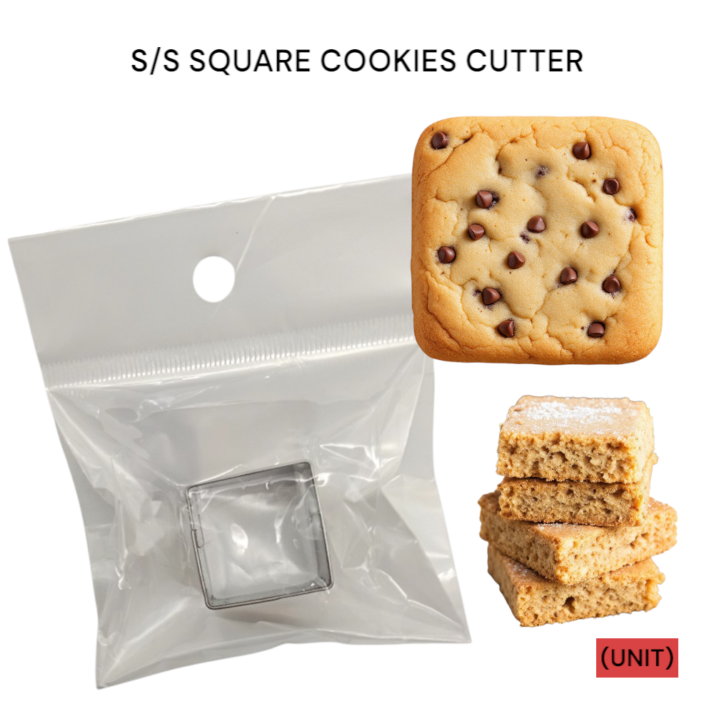 S/S SQUARE COOKIES CUTTER PER UNIT