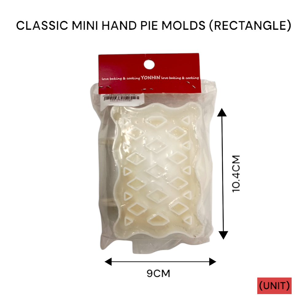 CLASSIC MINI HAND PIE MOLDS (RECTANGLE) PER UNIT