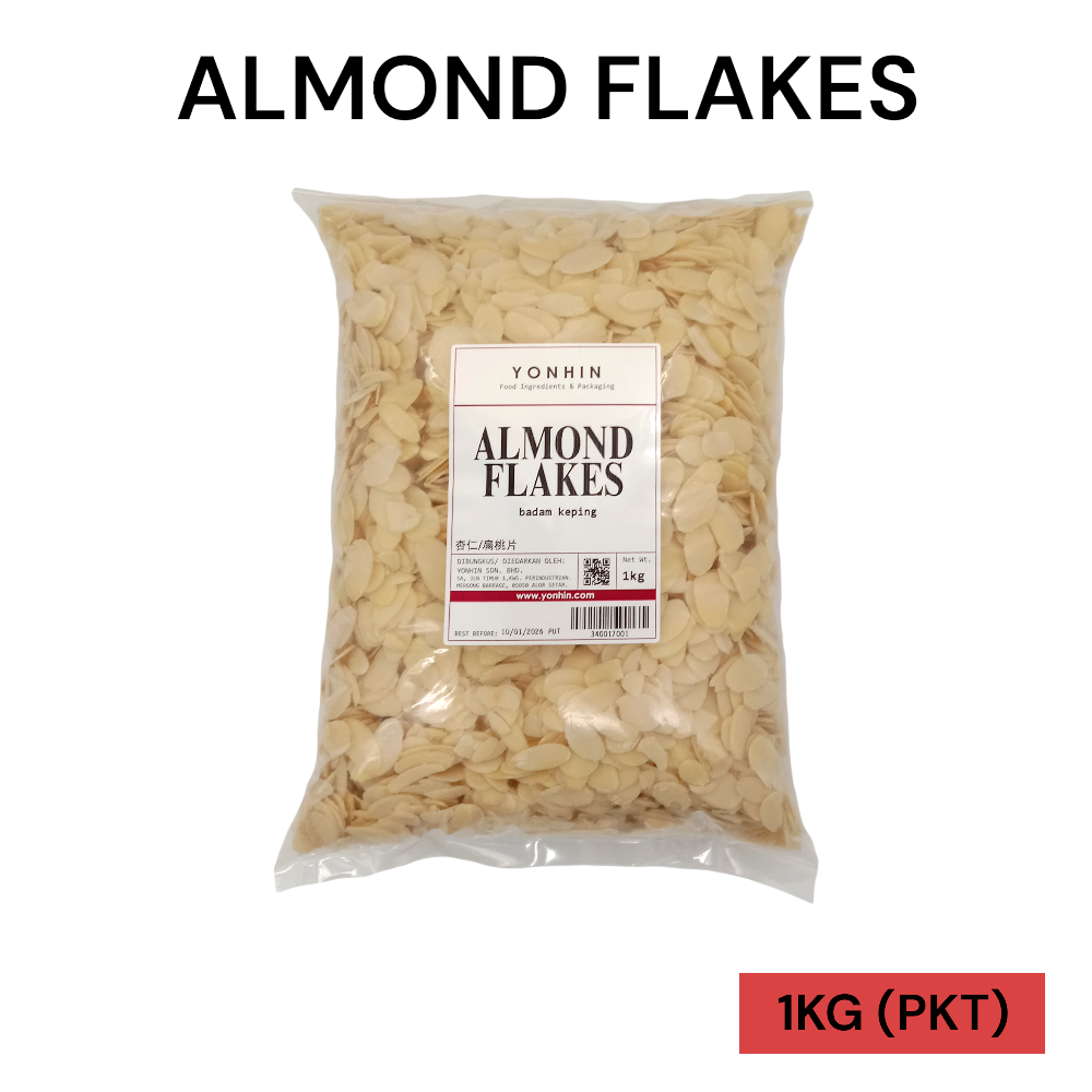ALMOND FLAKES 1KG PER PKT