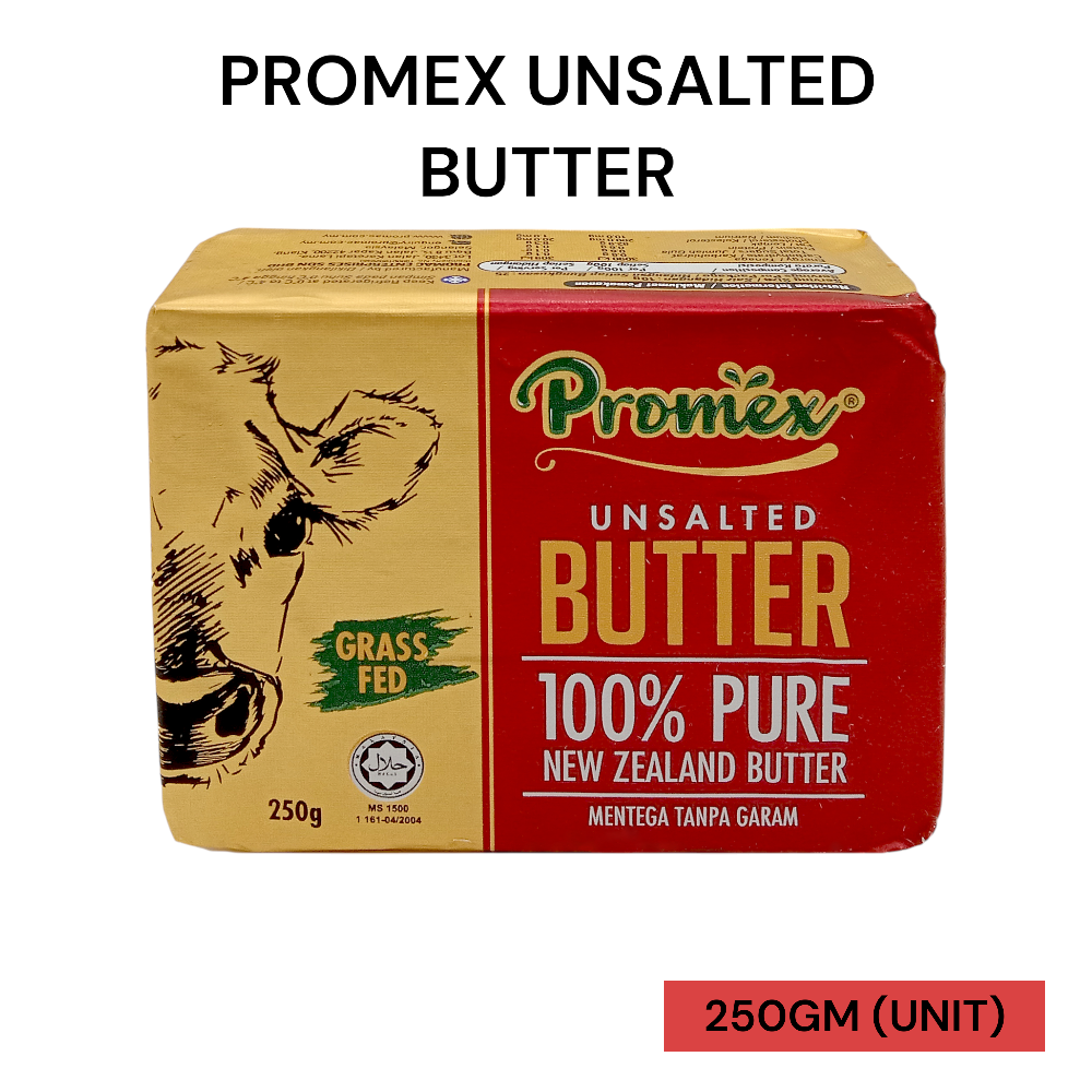 PROMEX UNSALTED BUTTER 250G PER UNIT