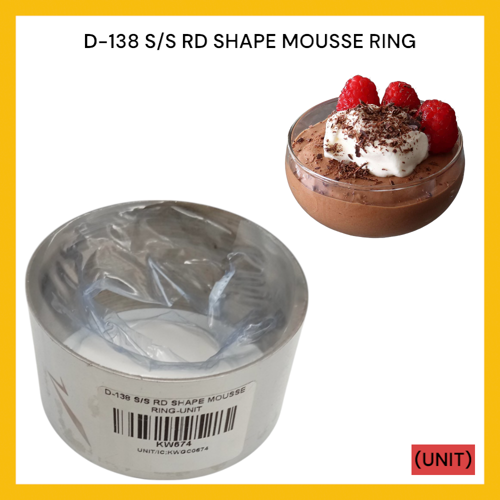D-138 S/S RD SHAPE MOUSSE RING PER UNIT