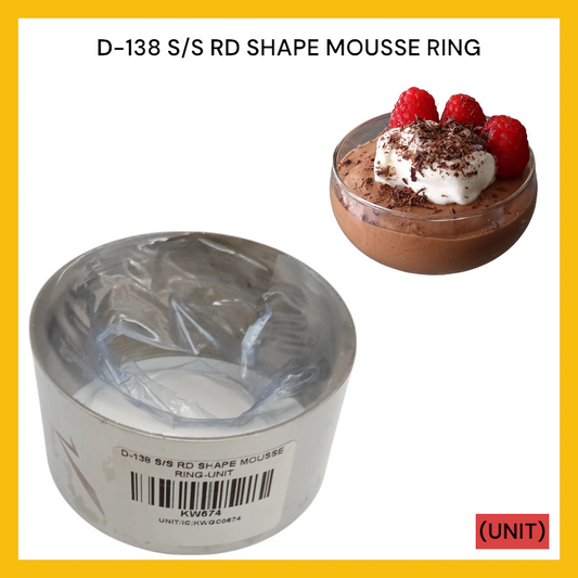 D-138 S/S RD SHAPE MOUSSE RING PER UNIT