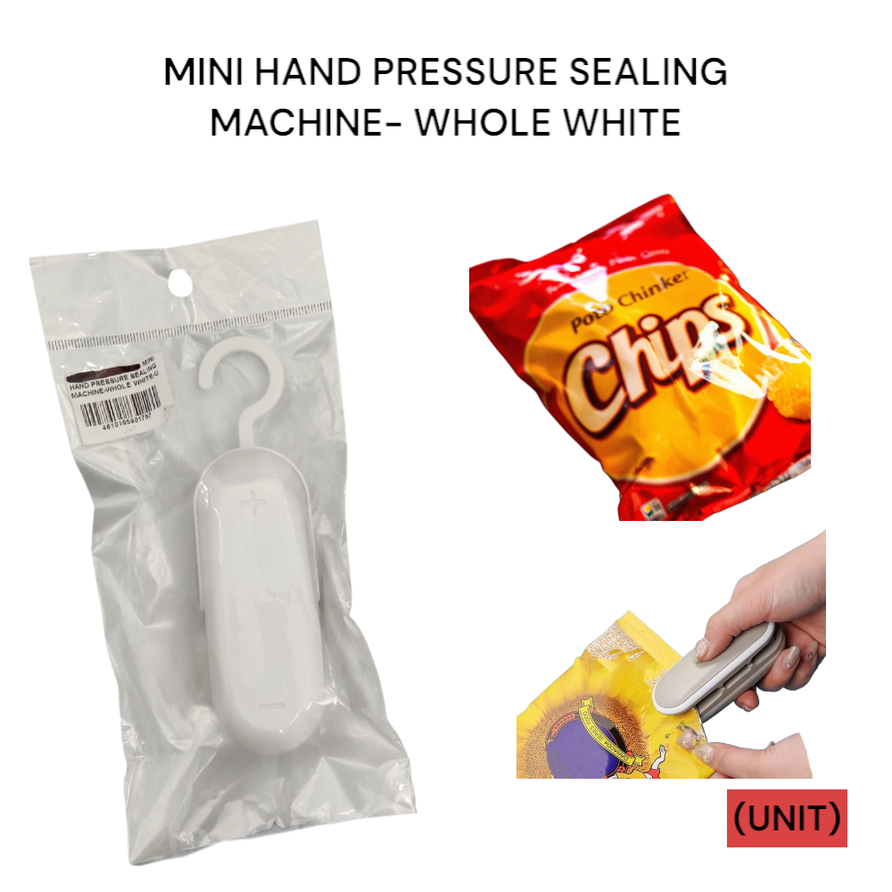 MINI HAND PRESSURE SEALING MACHINE-WHOLE WHITE PER UNIT