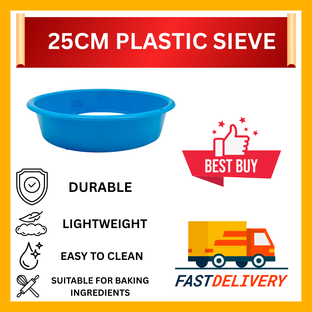 25CM PLASTIC SIEVE (999) (READY STOCK)