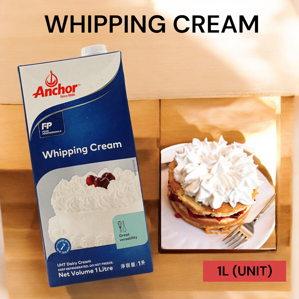 ANCHOR UHT WHIPPING CREAM 1LTR PER UNIT
