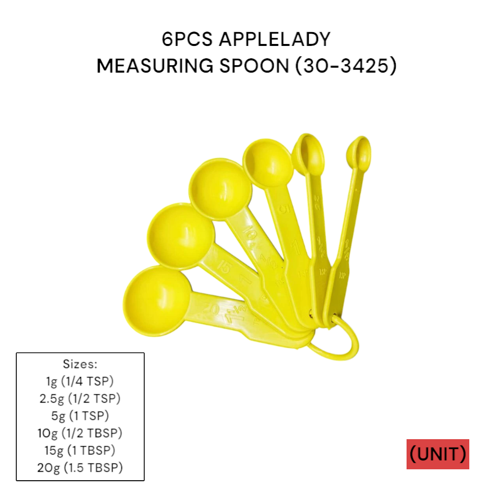 6PCS APPLELADY MEASURING SPOON (30-3425) PER UNIT