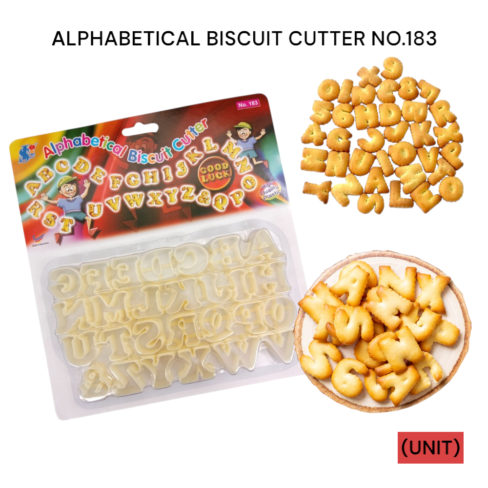 ALPHABETICAL BISCUIT CUTTER NO.183 PER UNIT