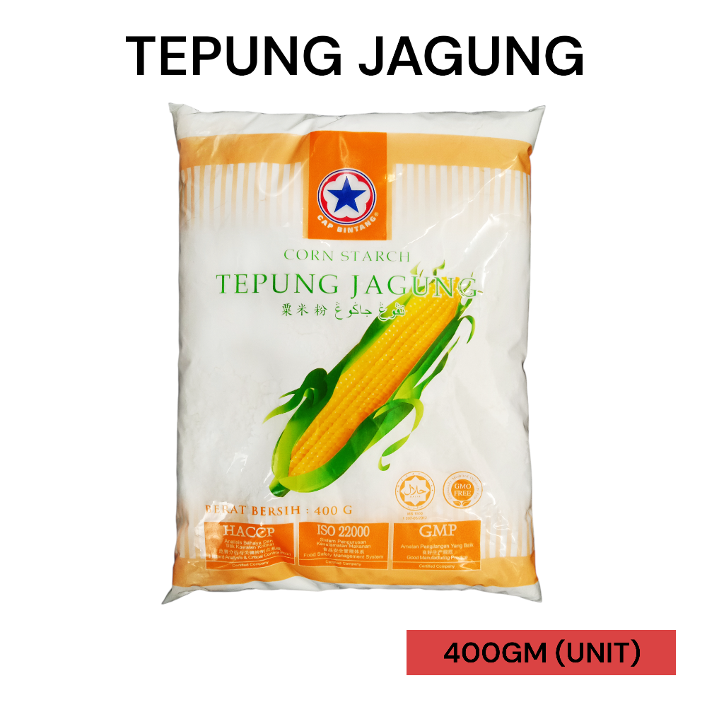 TEPUNG JAGUNG CAP BINTANG 400GM PER UNIT