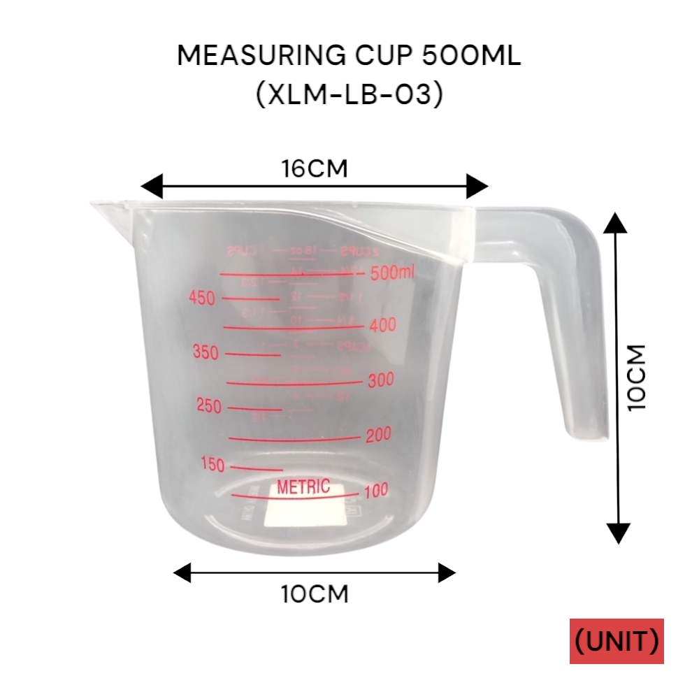 MEASURING CUP 500ML (XLM-LB-03) PER UNIT