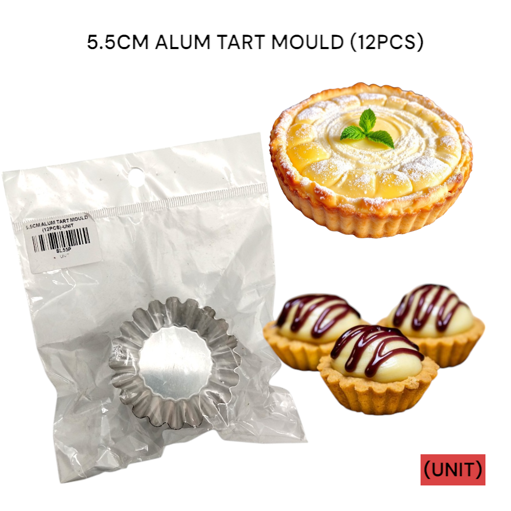 5.5CM ALUM TART MOULD (12PCS) PER UNIT
