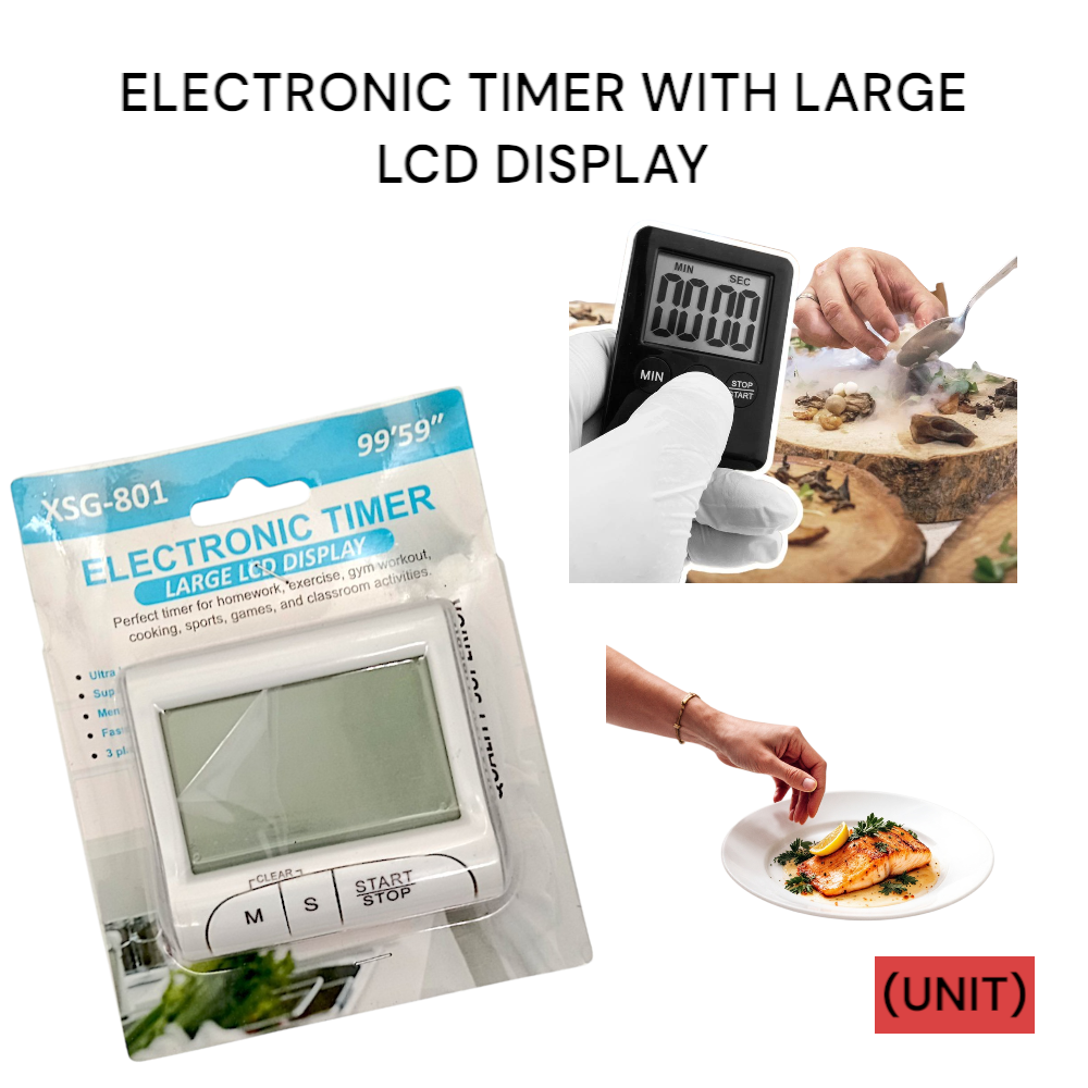 ELECTRONIC TIMER WITH LARGE LCD DISPLAY (B82A-164 801) PER UNIT