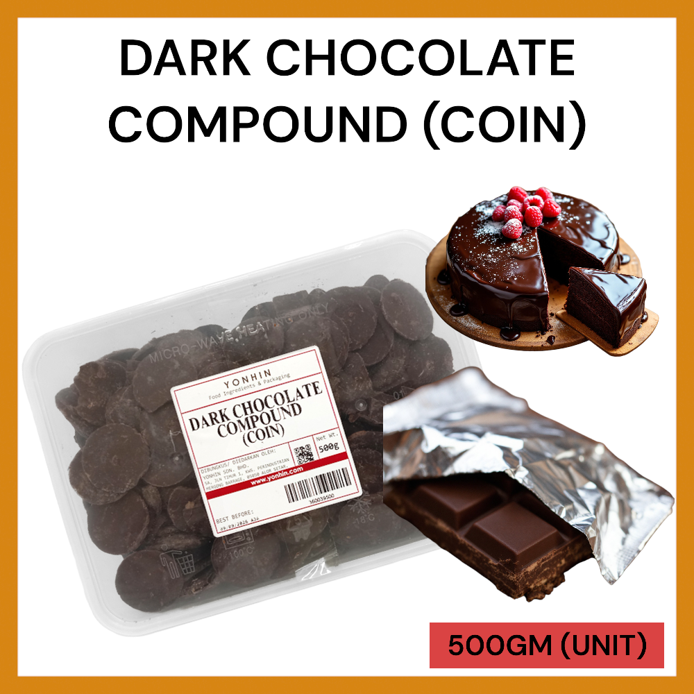 DARK CHOCOLATE COMPOUND (COIN) 500GM PER UNIT
