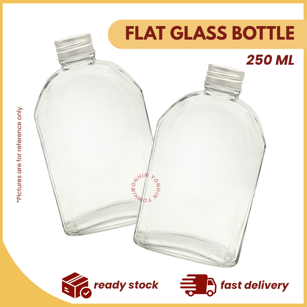 @250ML FLAT GLASS BOTTLE-UNIT