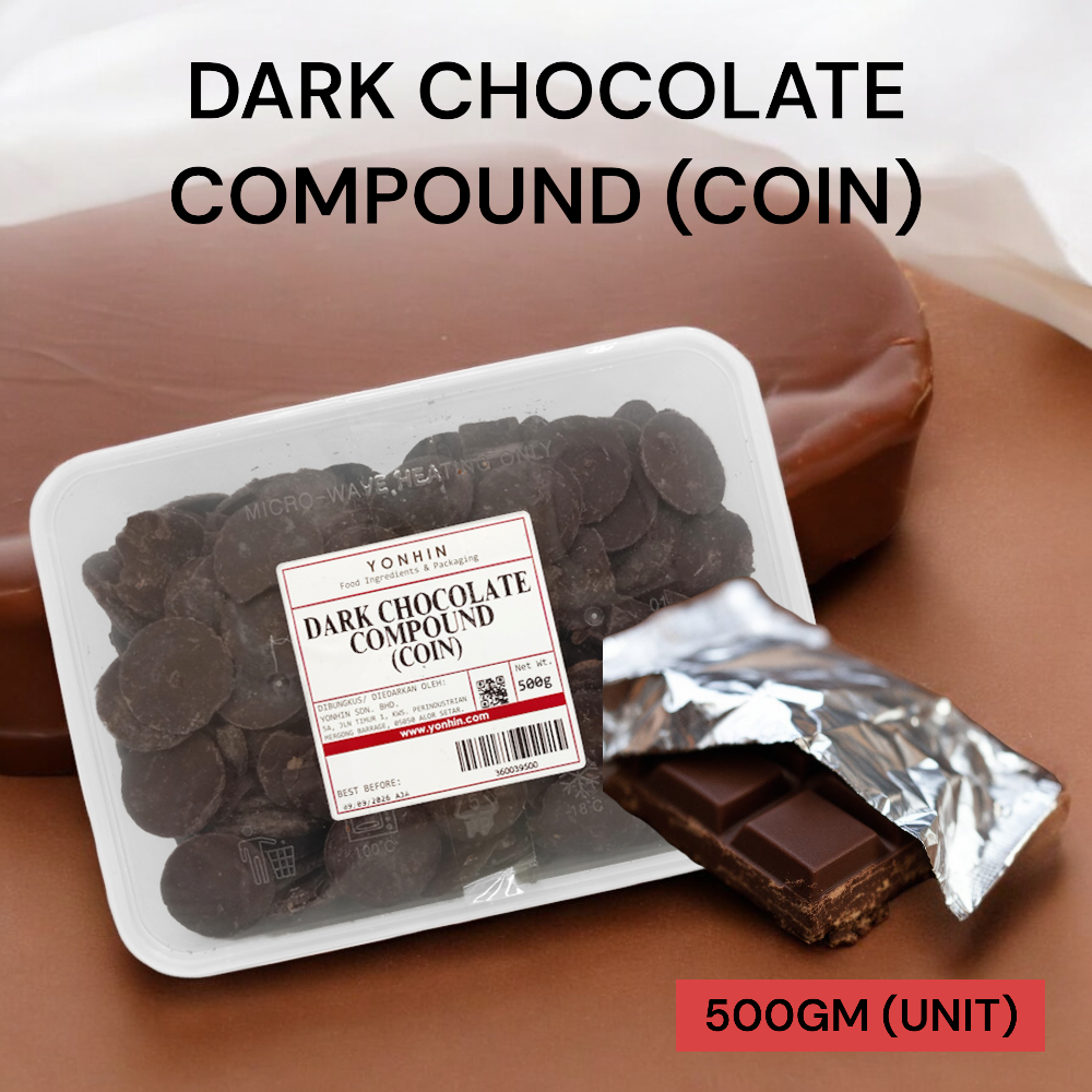 DARK CHOCOLATE COMPOUND (COIN) 500GM PER UNIT