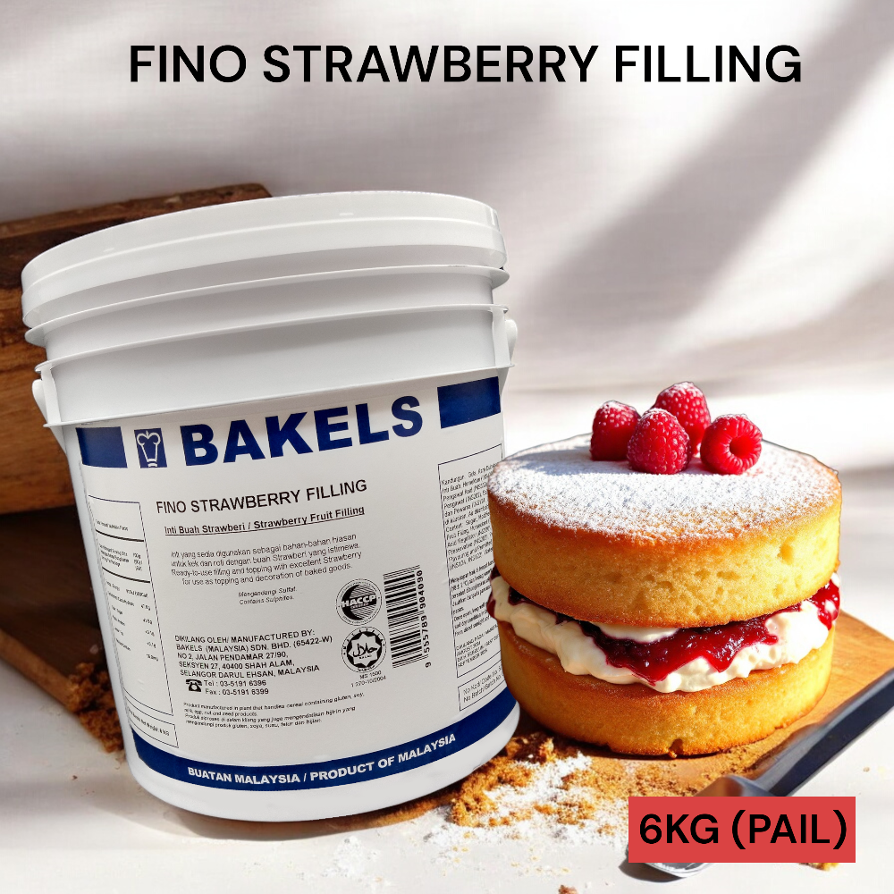 FINO STRAWBERRY FILLING (5%)-6KG PER PAIL