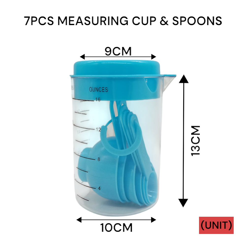 EP-31070 7PCS MEASURING CUP & SPOONS PER UNIT