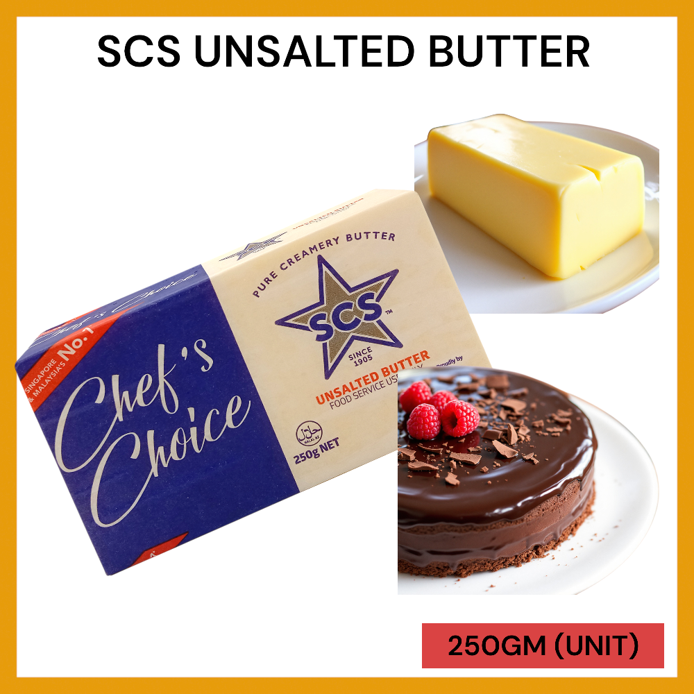 SCS UNSALTED BUTTER (FS) (B) 250GM (F) PER UNIT