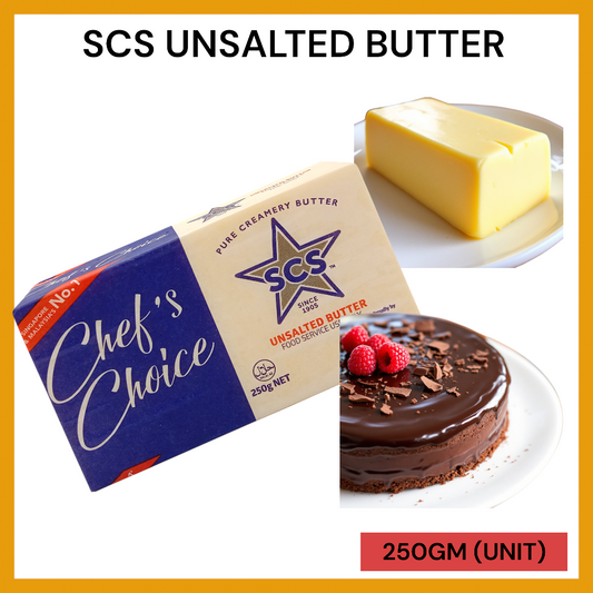 SCS UNSALTED BUTTER (FS) (B) 250GM (F) PER UNIT