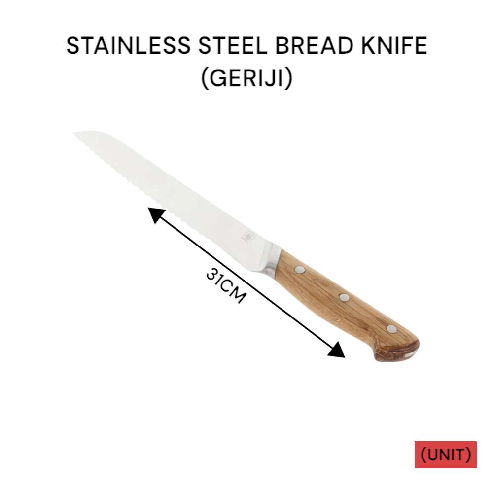STAINLESS STEEL BREAD KNIFE (GERIJI)