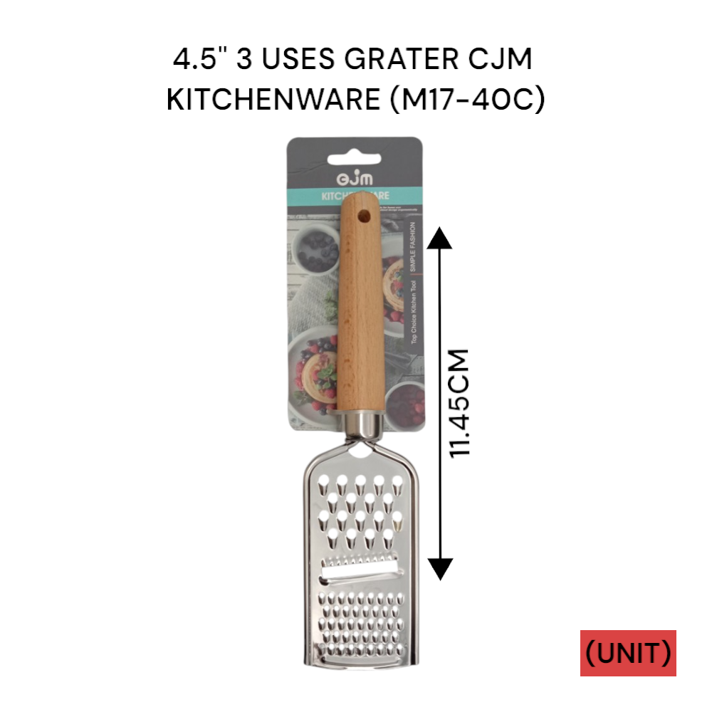 4.5" 3 USES GRATER CJM KITCHENWARE (M17-40C) PER UNIT