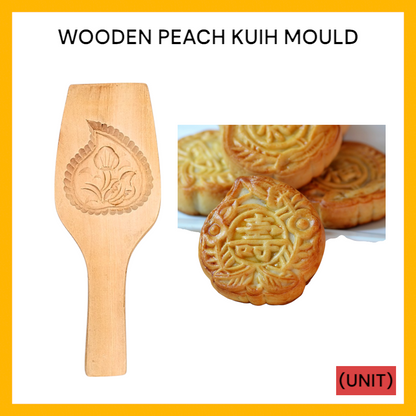 WOODEN PEACH KUIH MOULD (563) PER UNIT