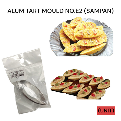 ALUM TART MOULD NO.E2 (SAMPAN) 10PCS PER PKT