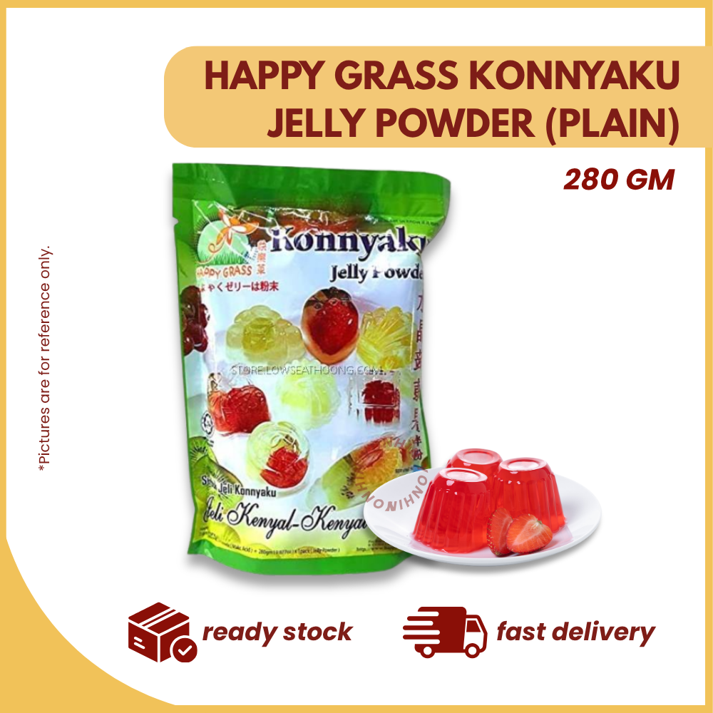HAPPY GRASS KONNYAKU JELLY POWDER (PLAIN) 280GM-UNIT